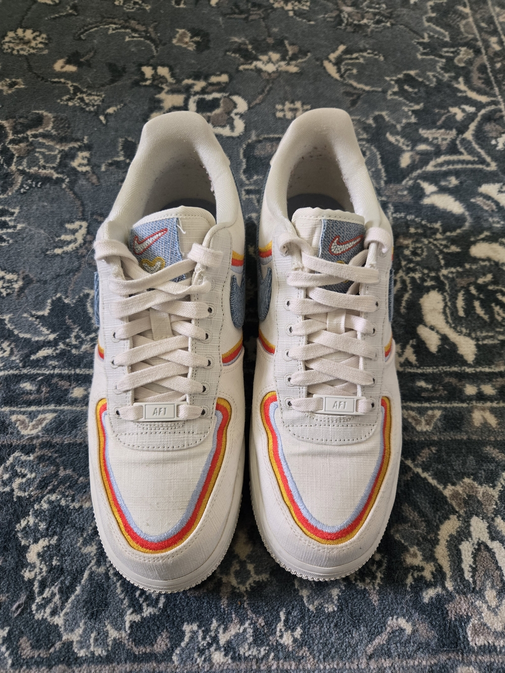 Nike Air Force 1 '07 LV8 Sail Denim Swoosh - Picture 2 of 9